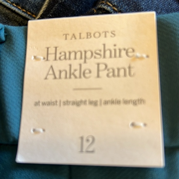 NWT Talbots Hampshire Ankle Pant Size 12 - Picture 3 of 8